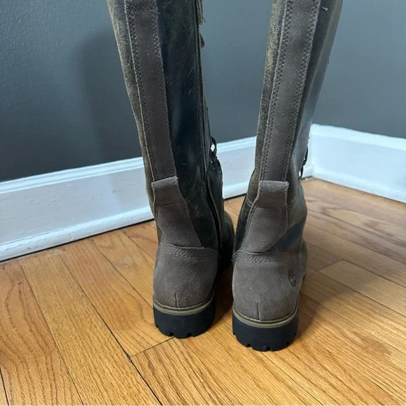 Timberland Dark Brown Lace-Up Boots - Picture 6 of 9